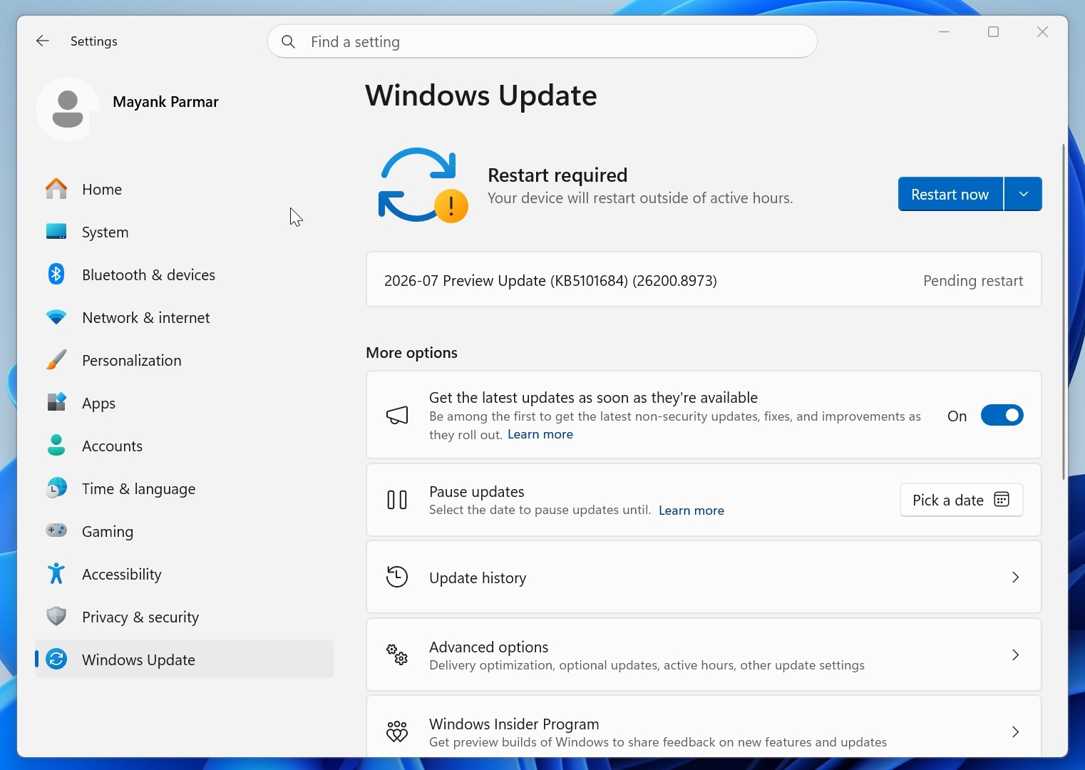 обновление Windows 11 KB5101684