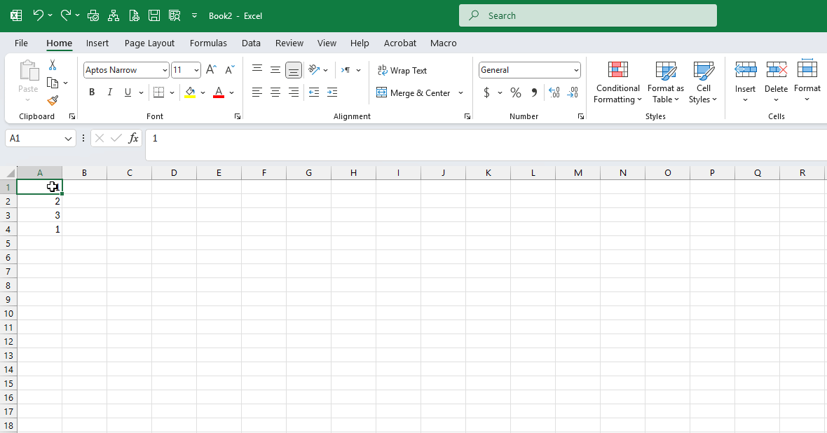 Функция перетаскивания в Excel не работает.