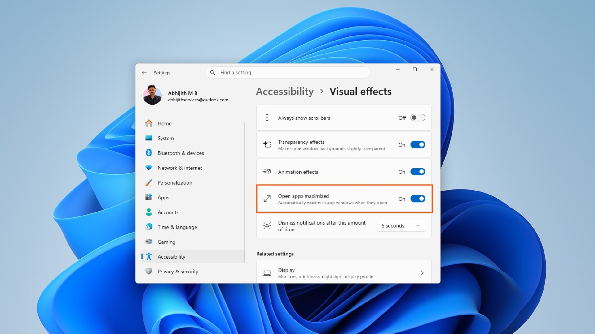 В экспериментальной сборке Windows 11 Insider появилась новая функция «Максимально открытые приложения» для расширения возможностей специальных возможностей.