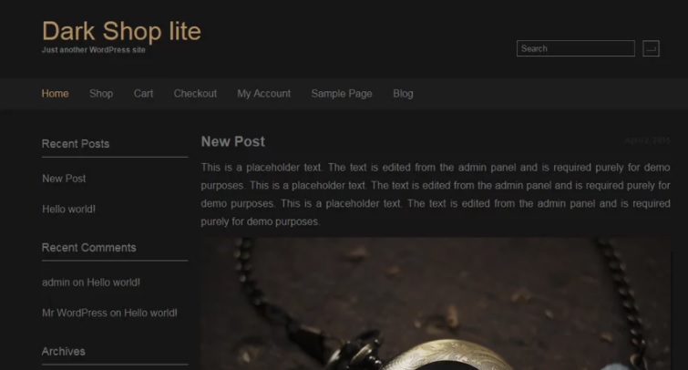 Бесплатные шаблоны для интернет магазина WordPress